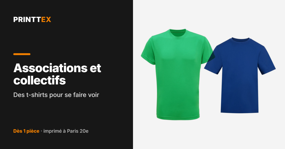 Associations et collectifs : des t-shirts pour se faire voir, Printtex