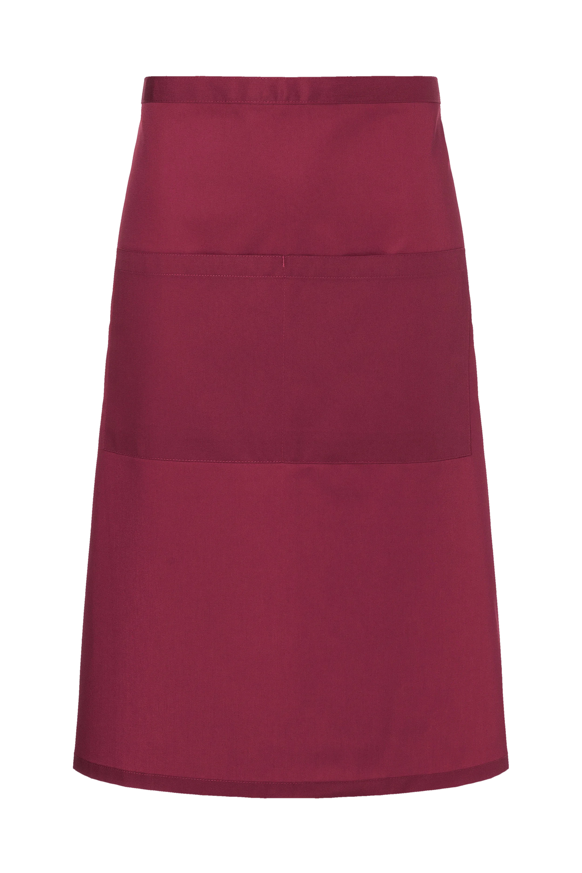 Bistro apron with pocket – Burgundy