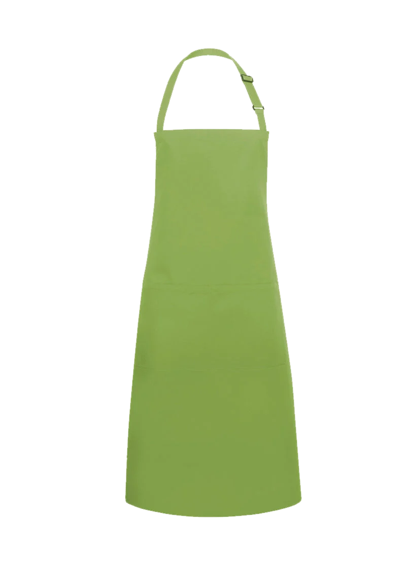 Latzschürze mit Tasche – Limettengrün