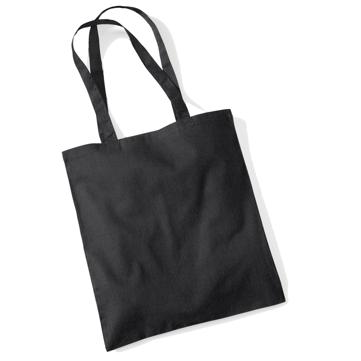 Personalised tote bag – Black – front view