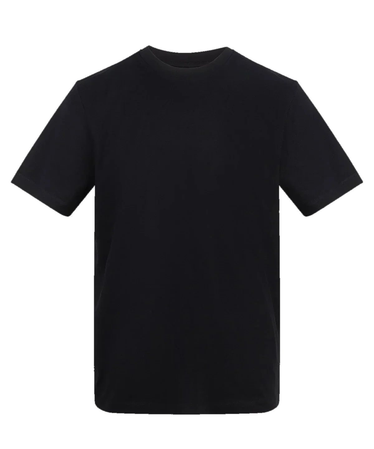 Basic-T-Shirt 180 g, personalisiert – Schwarz – Vorderansicht