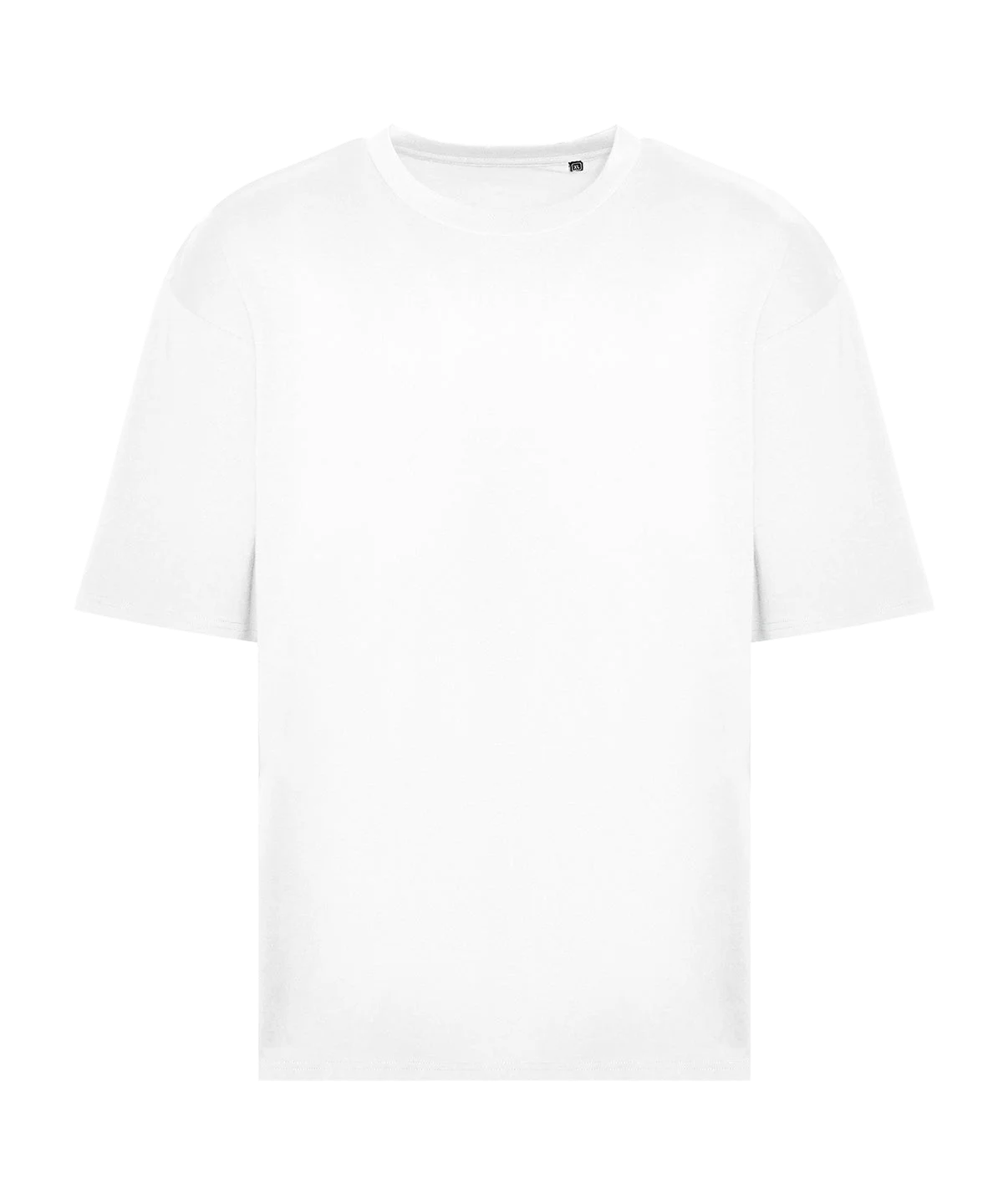 T-shirt oversize boxy 240 g personnalisé – Blanc – vue de face