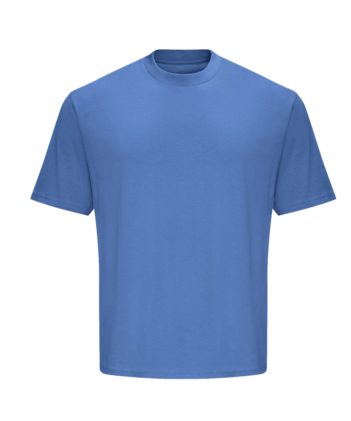T-shirt oversize boxy 240 g personnalisé – Bleu atlantique – vue de face