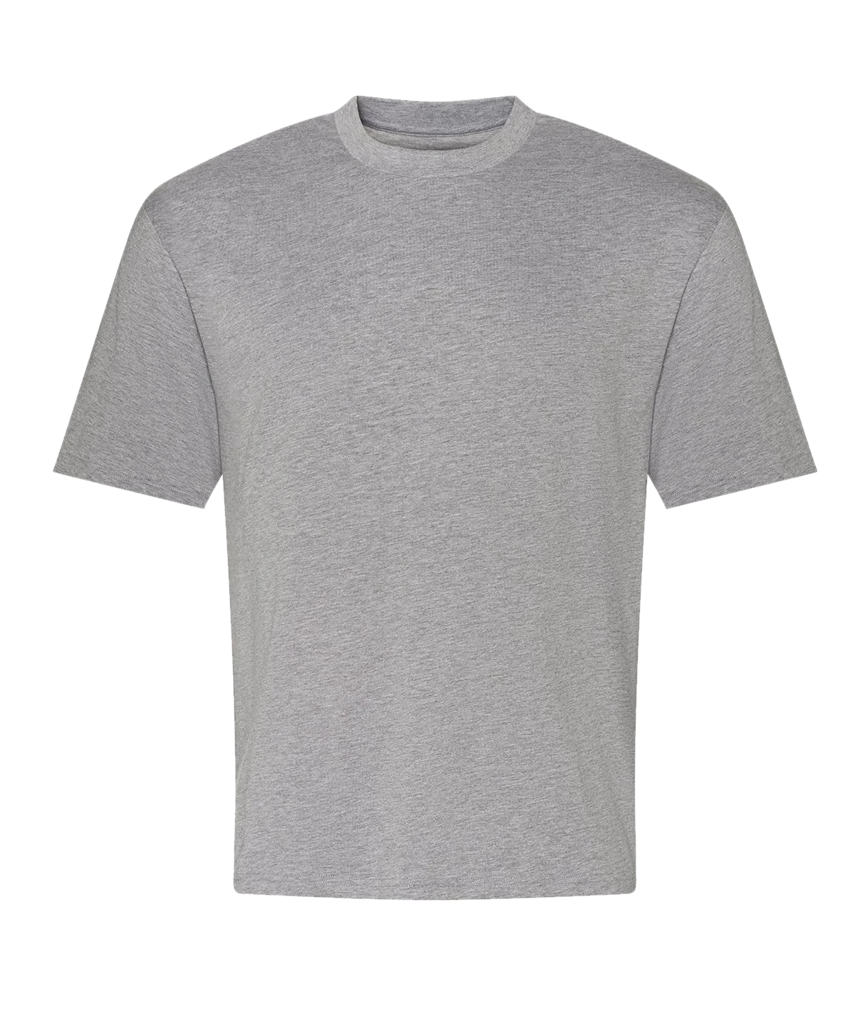 T-shirt oversize boxy 240 g personnalisé – Gris chiné – vue de face