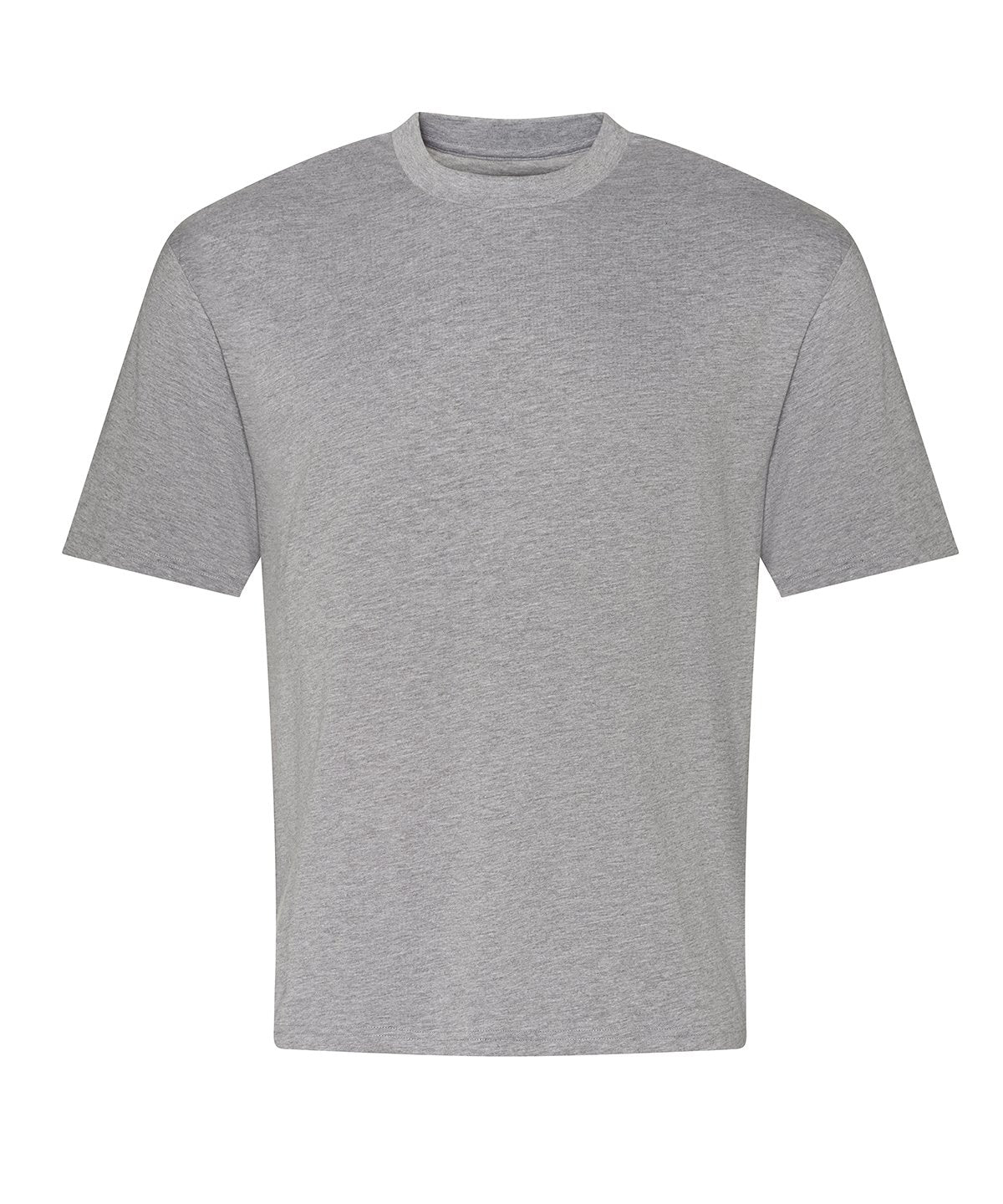T-shirt oversize boxy 240 g personnalisé – Gris chiné – vue de face