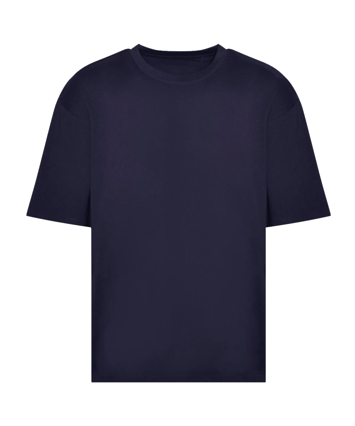 T-shirt oversize boxy 240 g personnalisé – Marine – vue de face