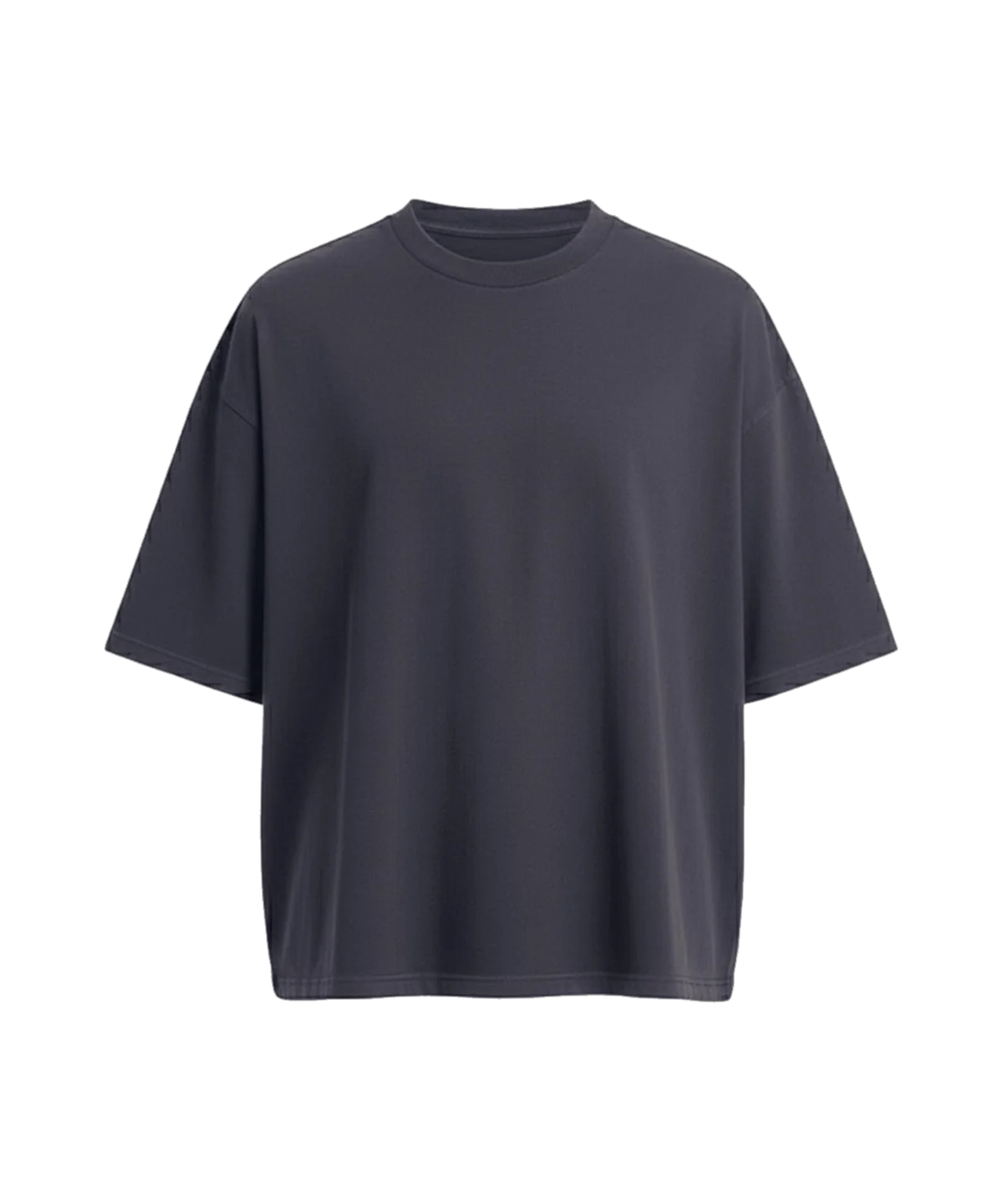 T-shirt court boxy 240 g Charbon