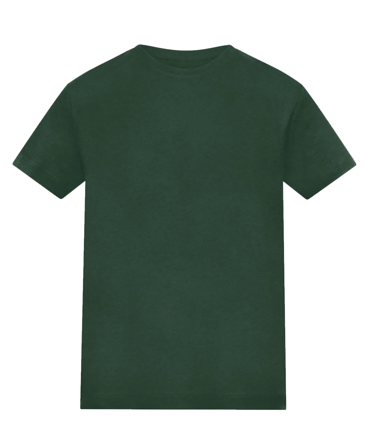 T-shirt enfant coloré personnalisé – Vert bouteille – vue de face