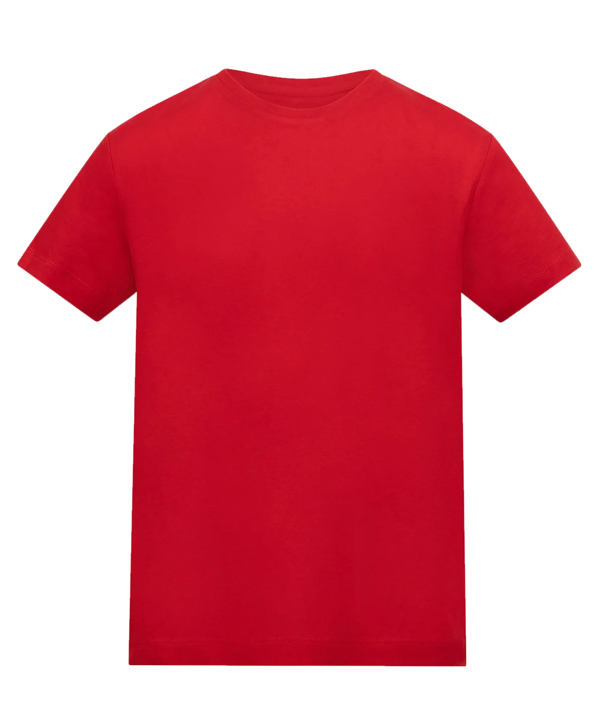 T-shirt enfant coloré personnalisé – Rouge vif – vue de face