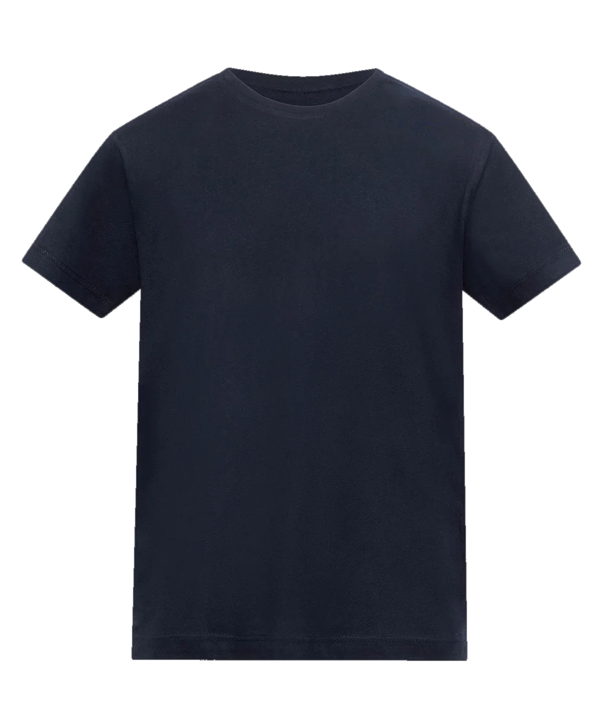 Farbiges Kinder-T-Shirt, personalisiert – Marine – Vorderansicht