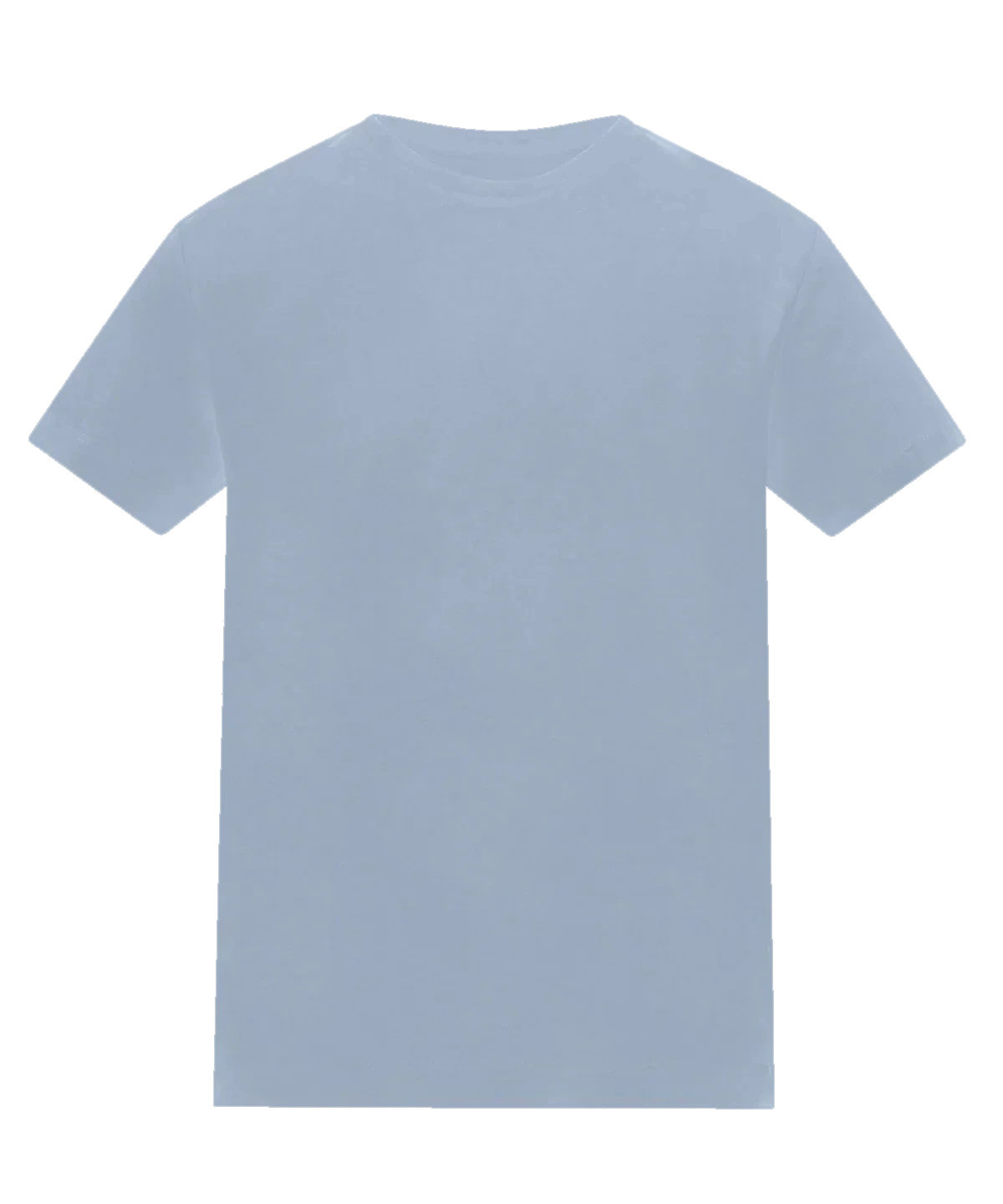 Farbiges Kinder-T-Shirt, personalisiert – Himmelblau – Vorderansicht
