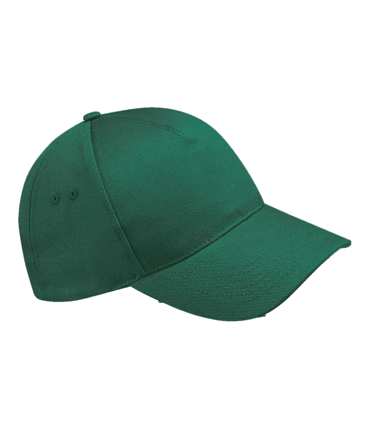 Casquette 5 panneaux personnalisée – Vert bouteille – vue de face