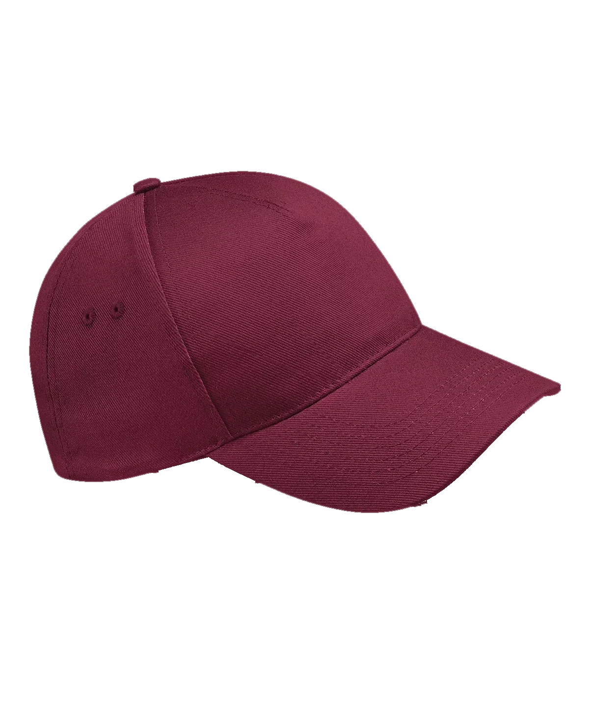 Casquette 5 panneaux personnalisée – Bordeaux – vue de face