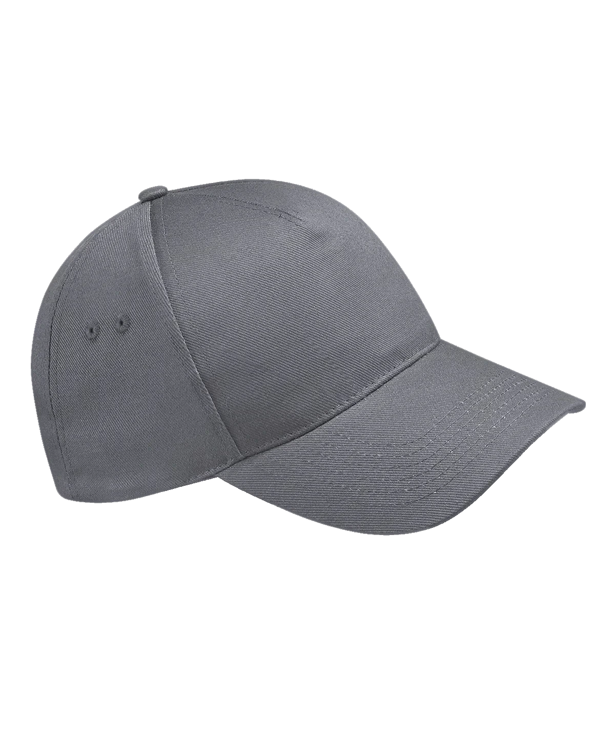 Casquette 5 panneaux personnalisée – Gris graphite – vue de face