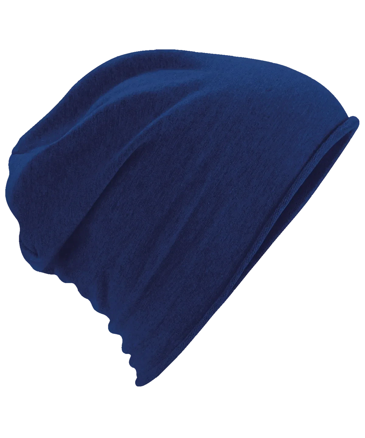 Jersey-Beanie aus Baumwolle – Marine