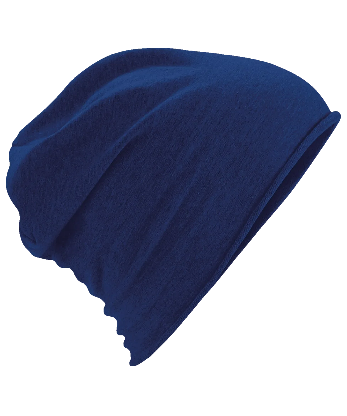 Jersey-Beanie aus Baumwolle – Marine