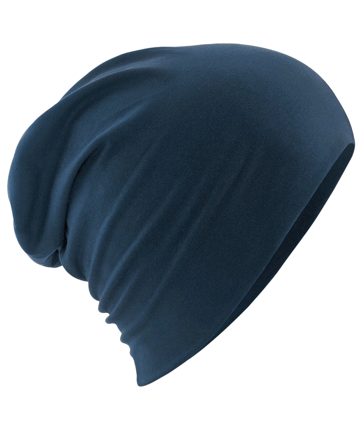 Slouch-Beanie aus Baumwolle – Marine