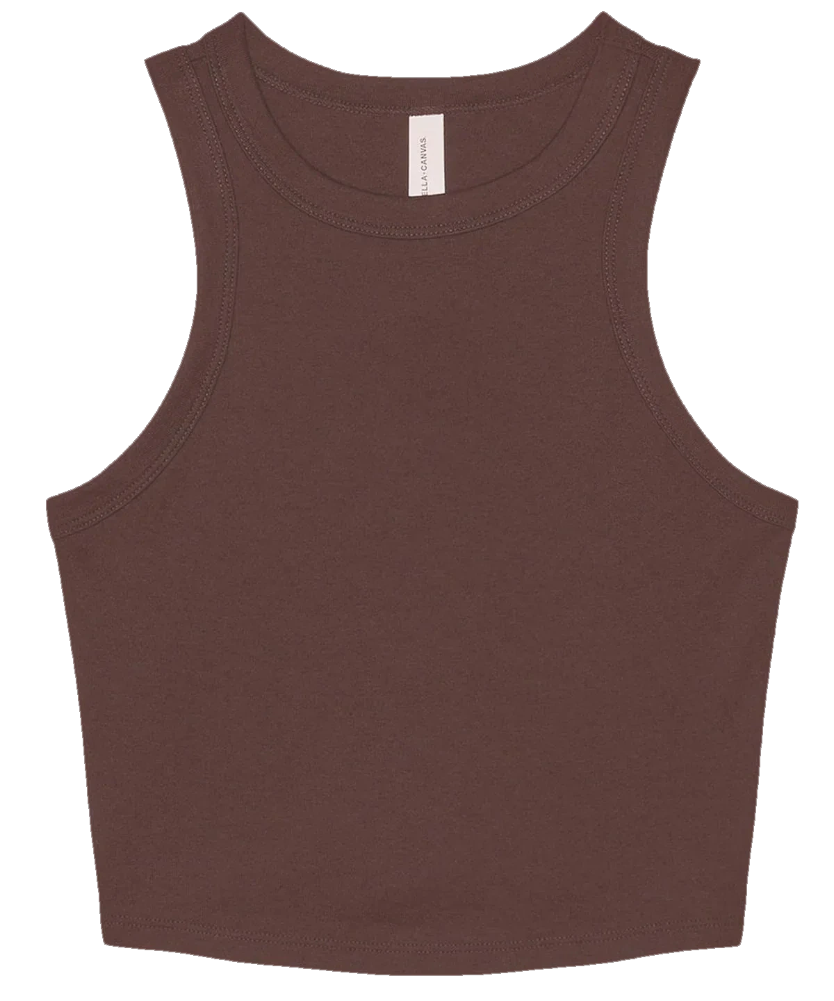 Women's ribbed tank top – Chocolate