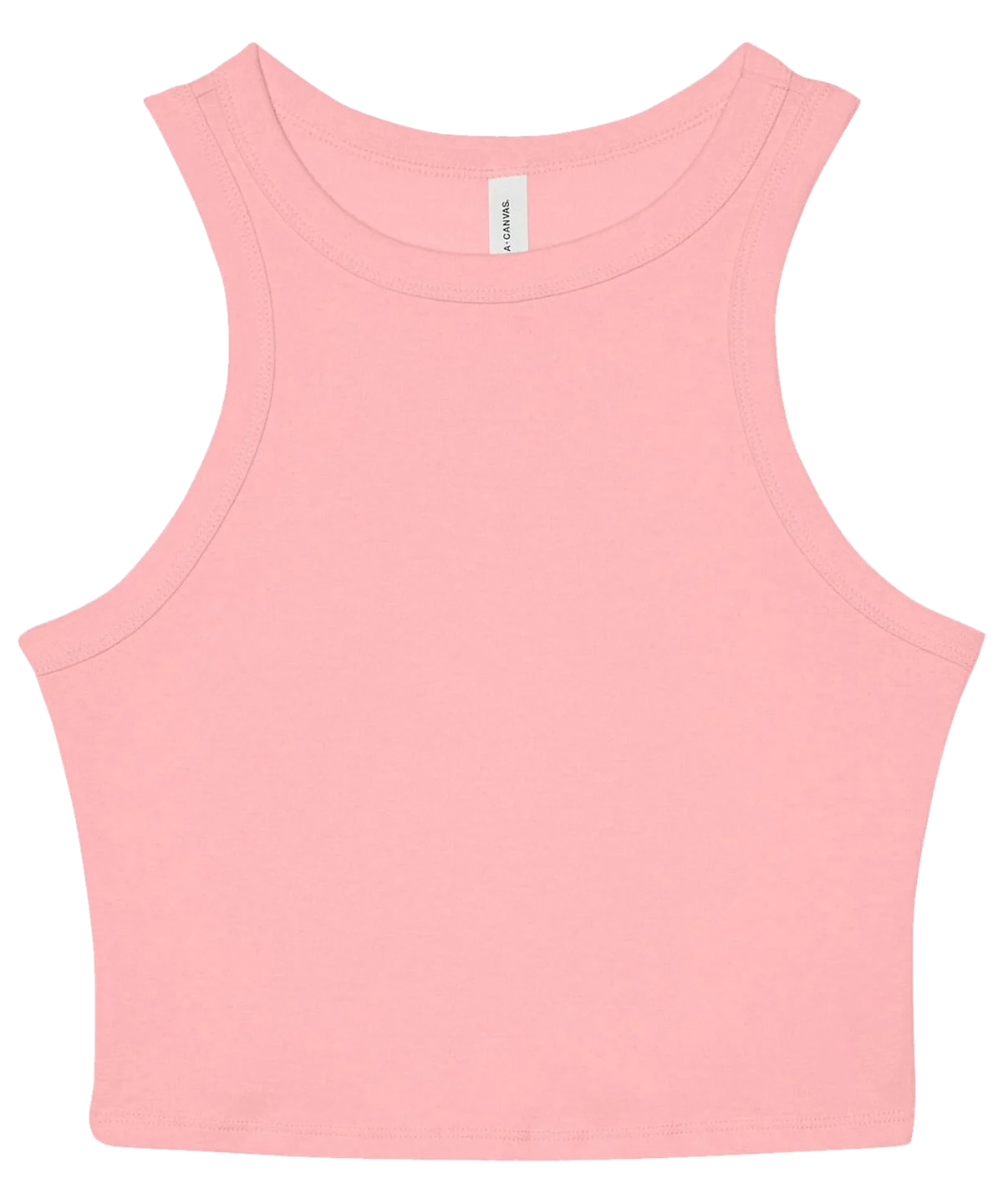 Débardeur femme côtelé Rose pâle