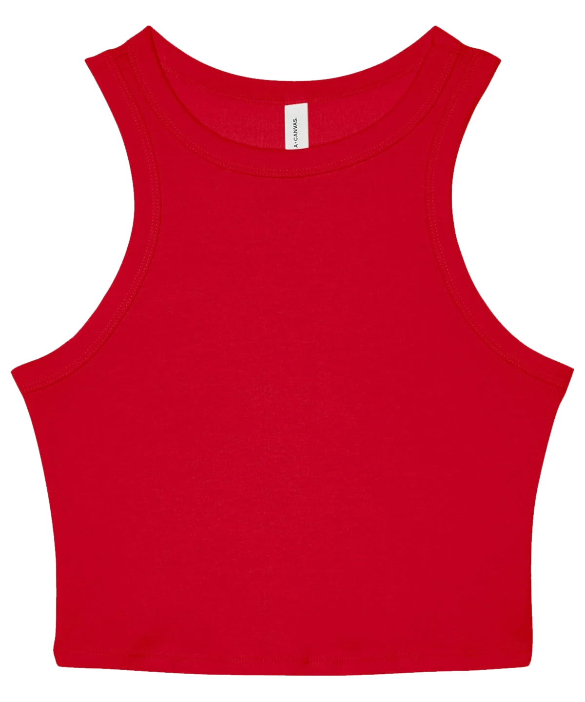 Débardeur femme côtelé Rouge