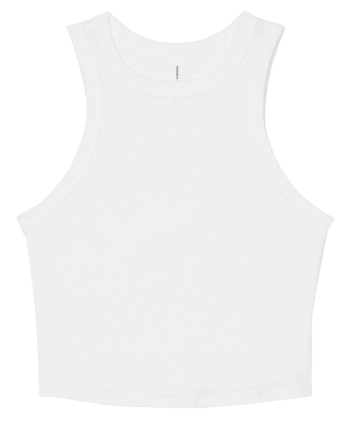 Damen-Tanktop, gerippt – Weiß