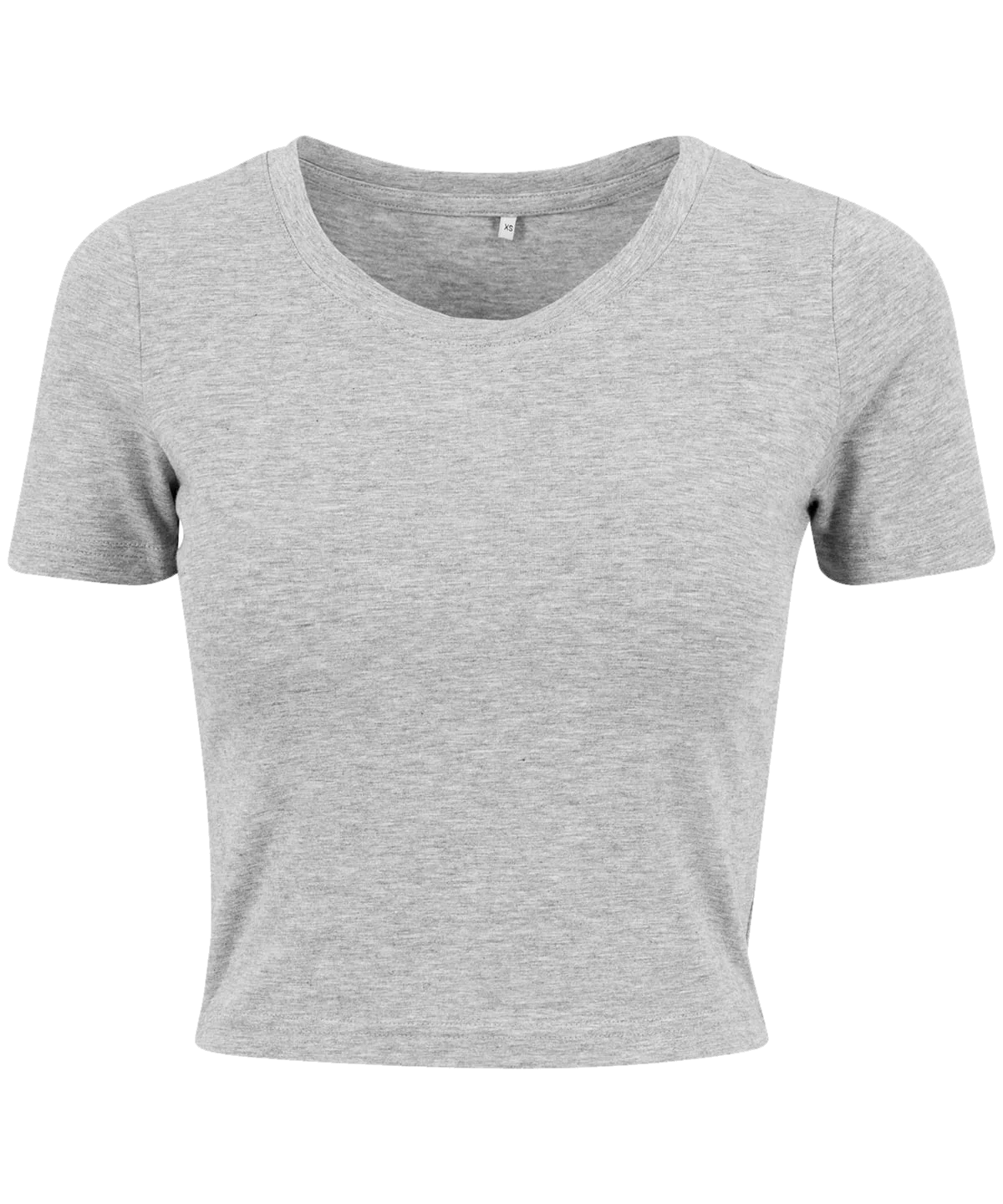 Crop top femme Gris chiné
