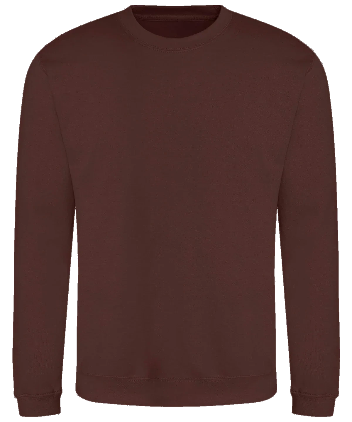Sweat col rond 280 g Brun chocolat