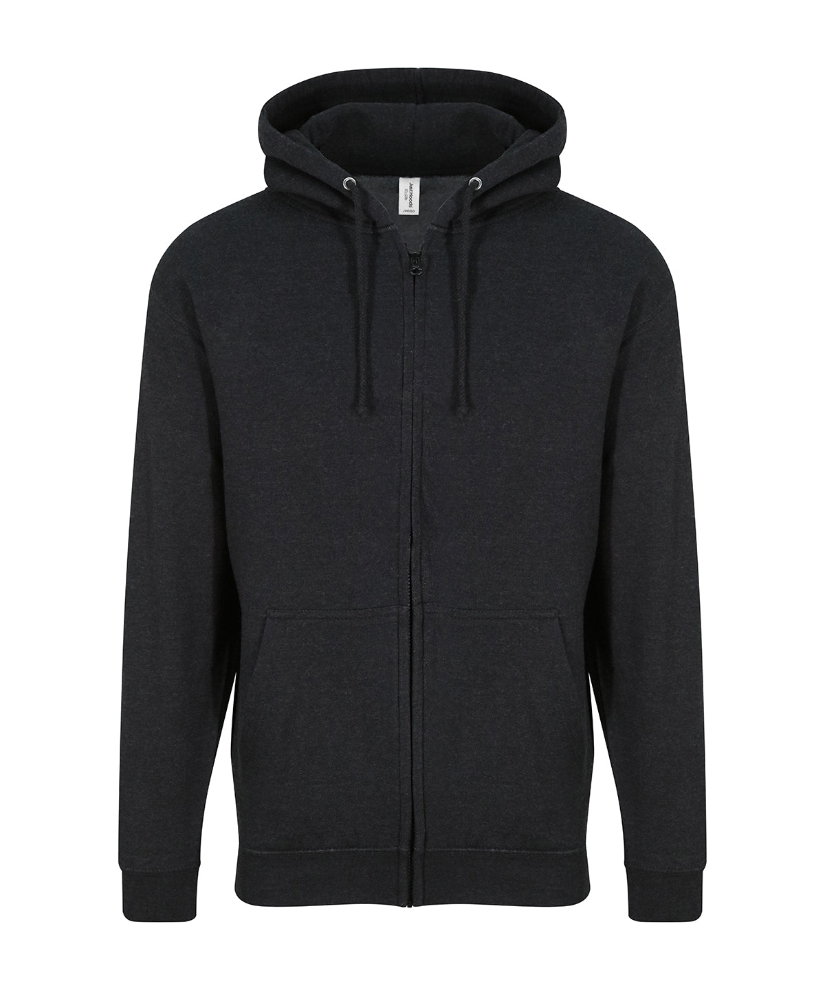 Zip hoodie classique 280 g Noir fumé