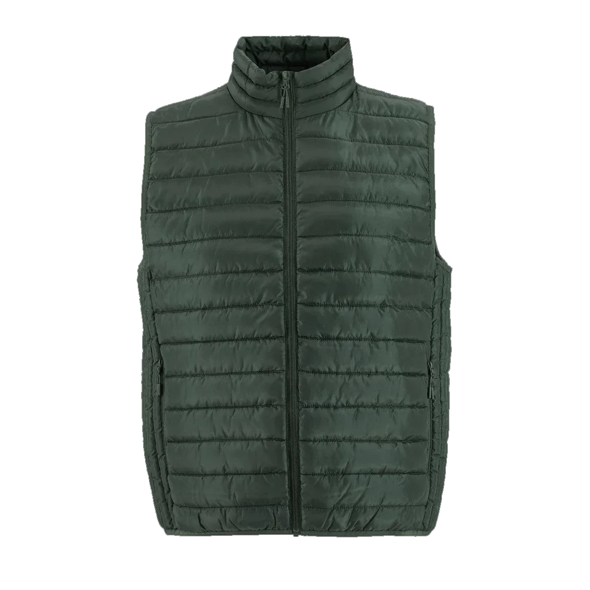Leichte ärmellose Steppweste – Khaki