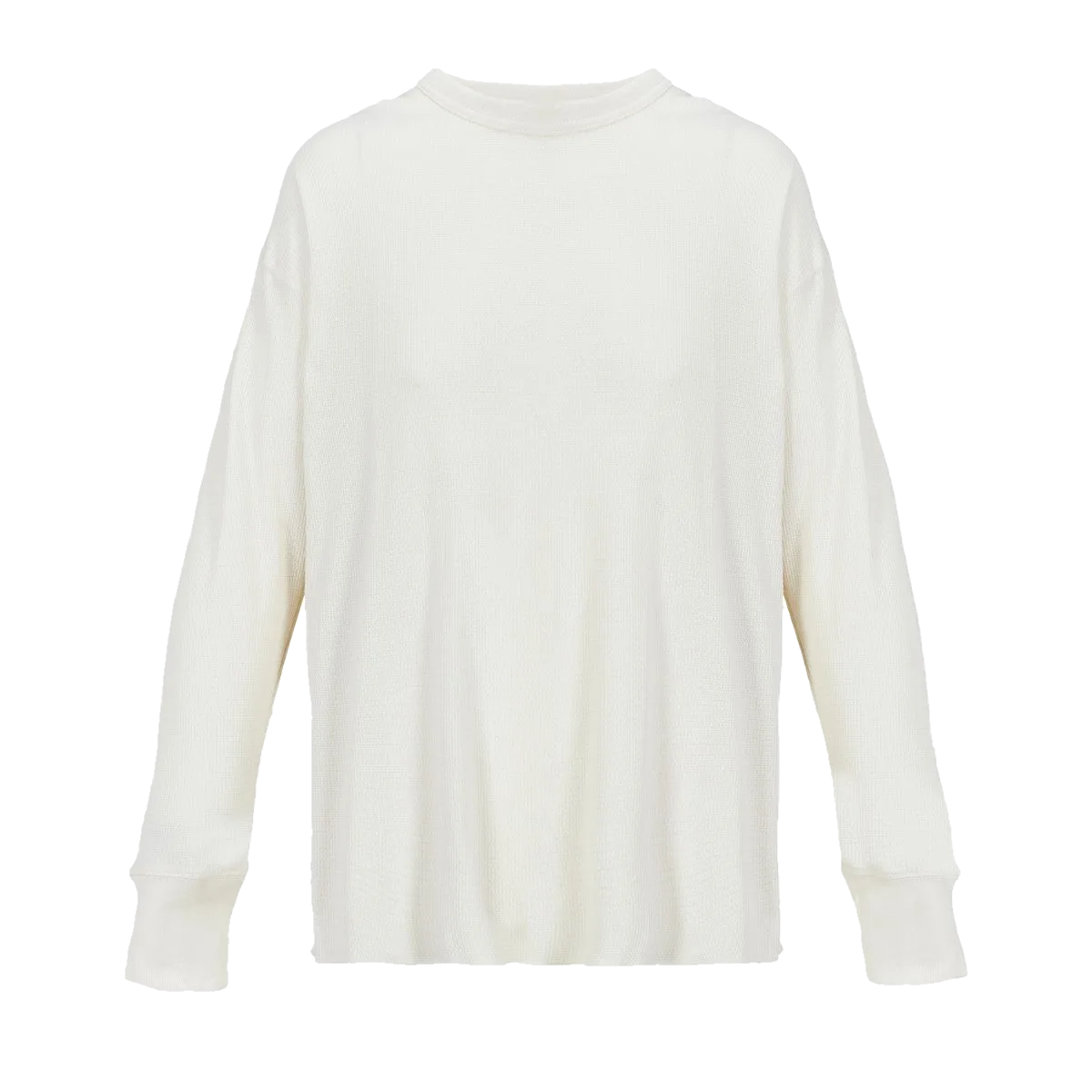 T-shirt thermal gaufré manches longues Naturel