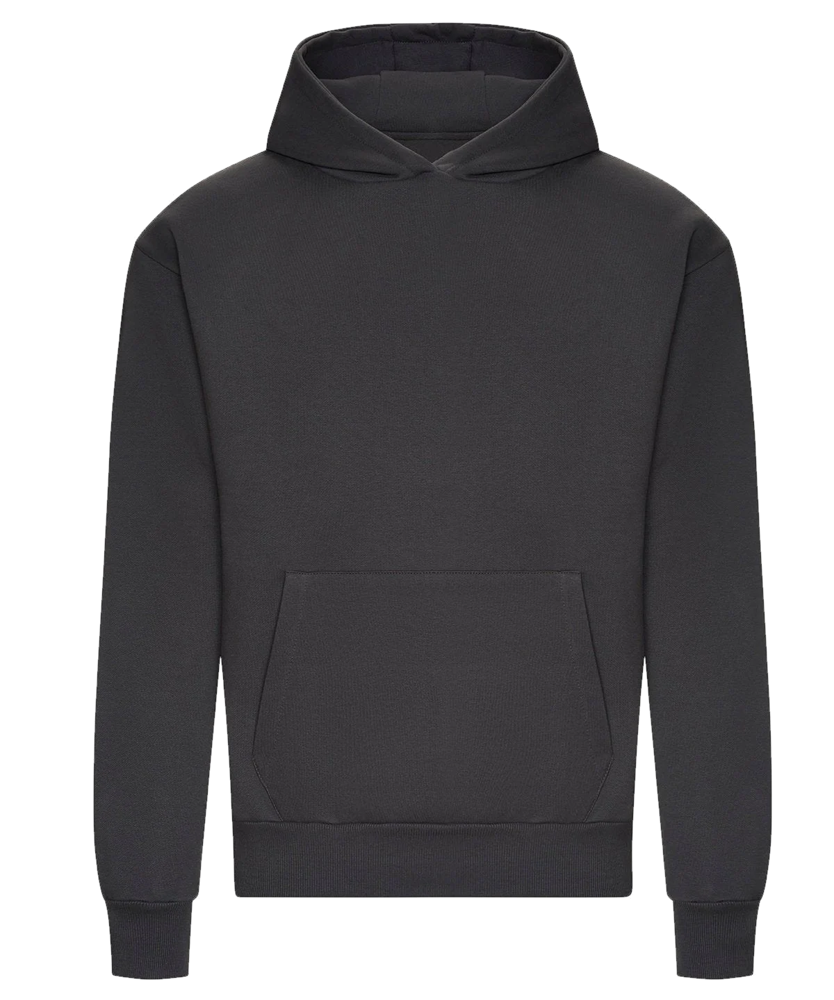 Hoodie épais boxy 440 g personnalisé – Charbon