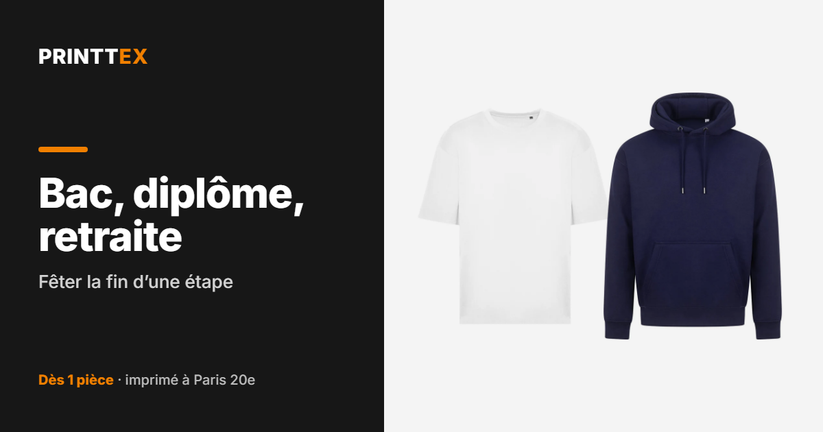 Bac, diplôme, retraite : fêter la fin d’une étape, Printtex