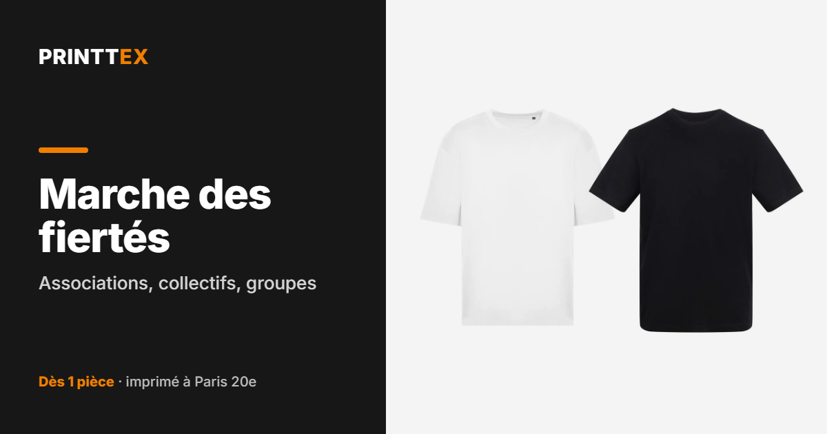 Marche des fiertés : associations, collectifs, groupes, Printtex