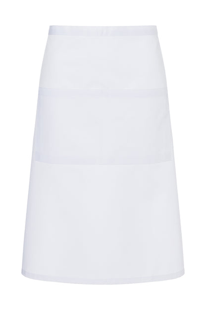 Tablier bistro avec poche Blanc