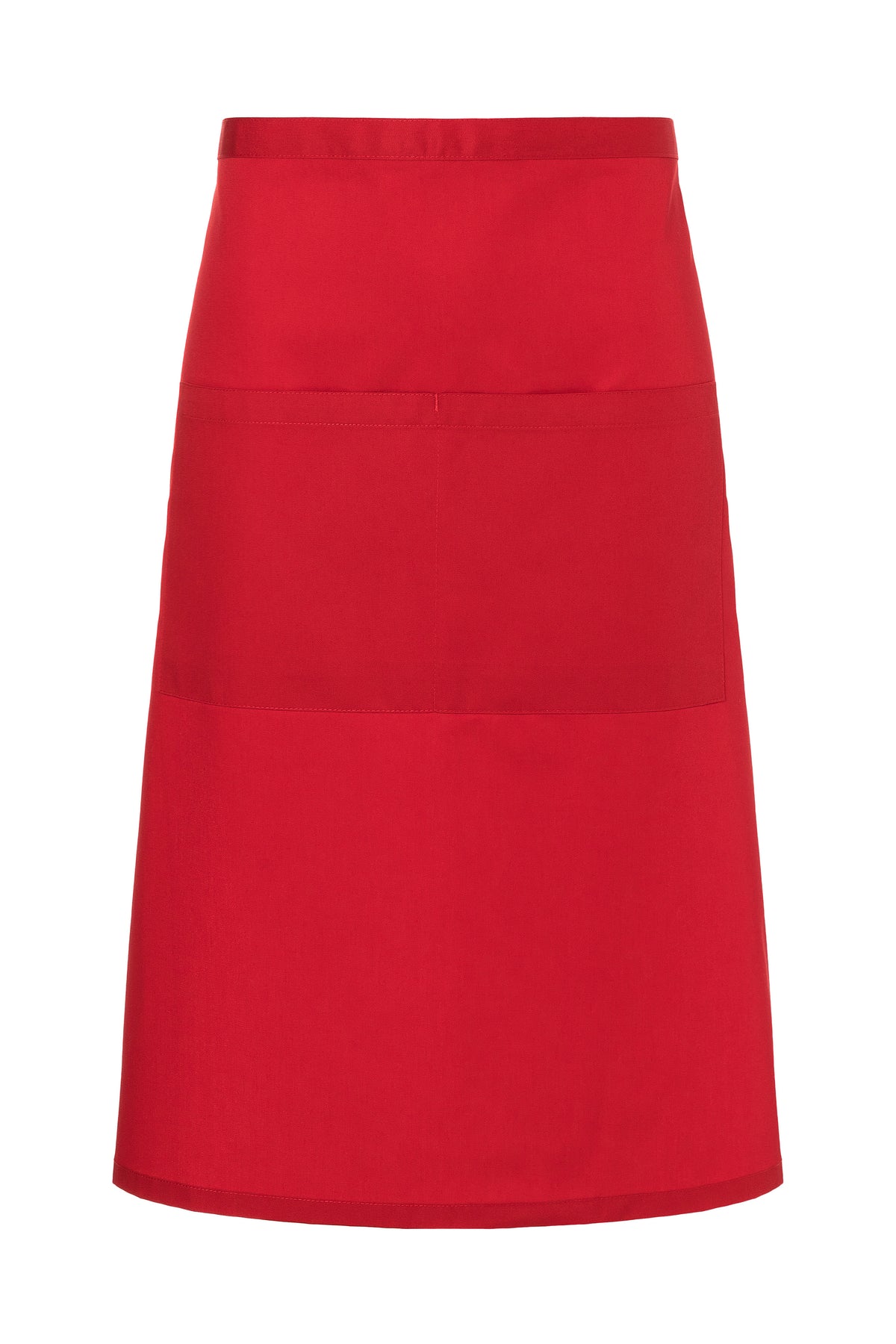 Tablier bistro avec poche Rouge