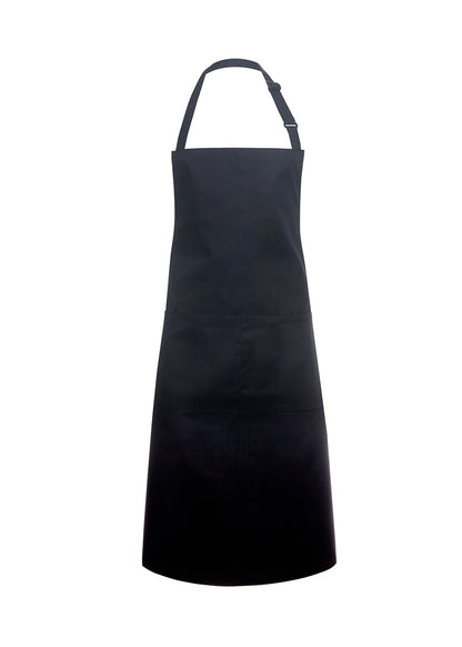 Tablier à bavette avec poche Noir