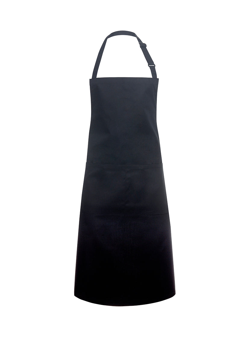 Tablier à bavette avec poche Noir