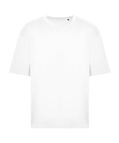 T-shirt oversize boxy 240 g personnalisé – Blanc – vue de face