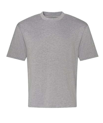 T-shirt oversize boxy 240 g personnalisé – Gris chiné – vue de face