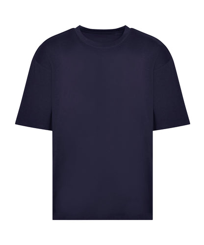 T-shirt oversize boxy 240 g personnalisé – Marine – vue de face