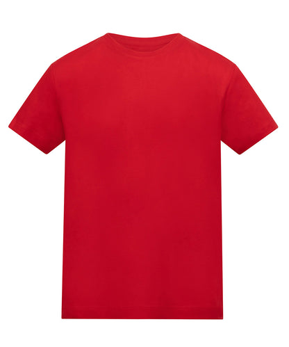 T-shirt enfant coloré personnalisé – Rouge vif – vue de face