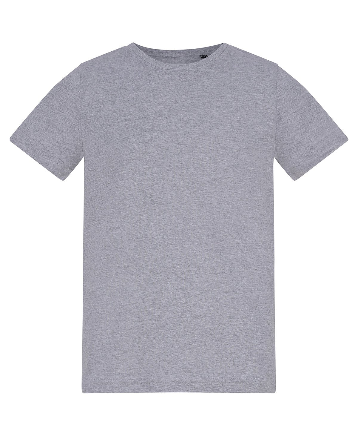 T-shirt enfant coloré personnalisé – Gris chiné – vue de face