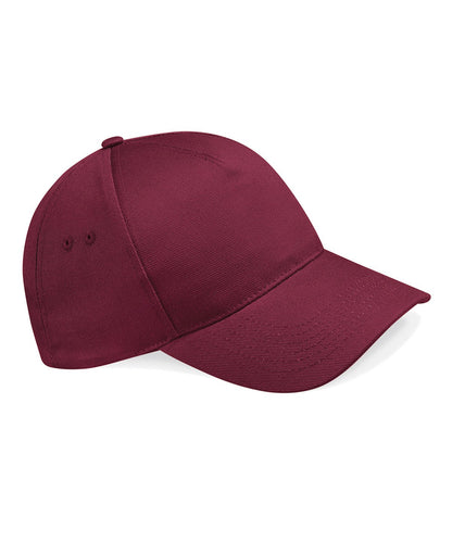 Casquette 5 panneaux personnalisée – Bordeaux – vue de face