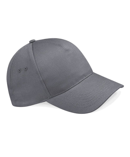 Casquette 5 panneaux personnalisée – Gris graphite – vue de face