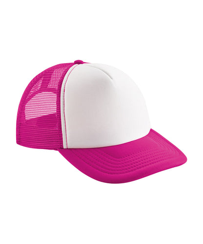 Casquette trucker vintage Fuchsia et blanc