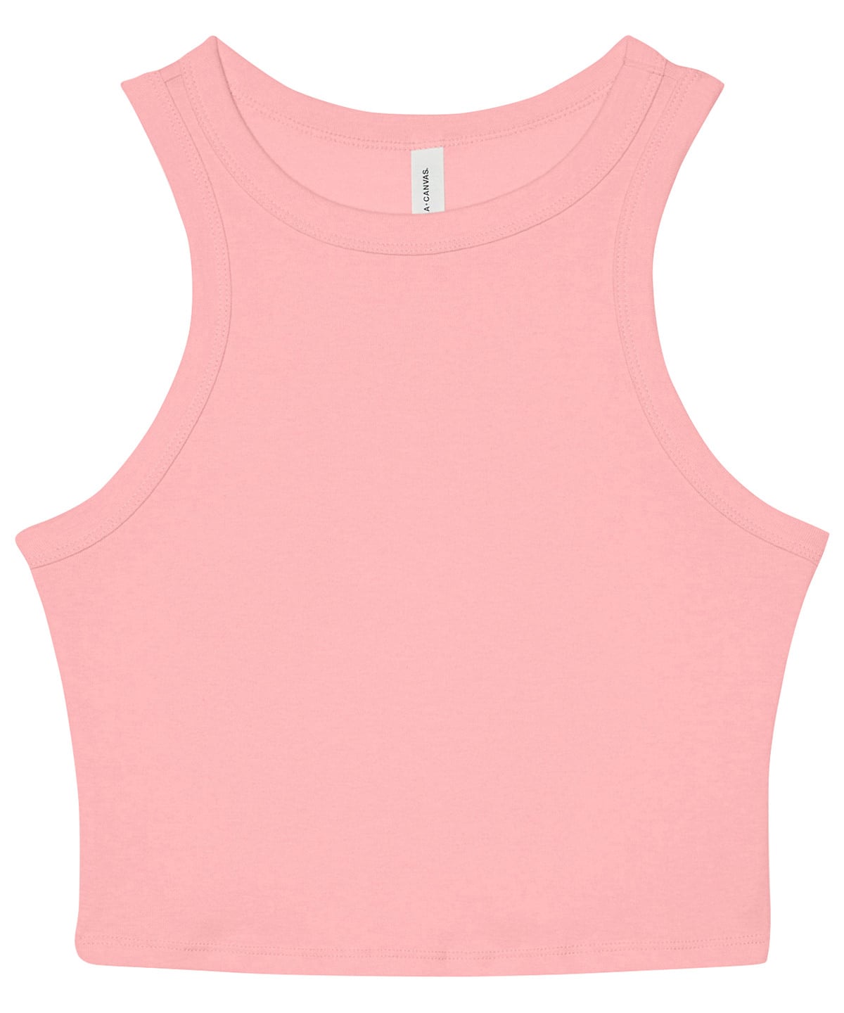 Débardeur femme côtelé Rose pâle