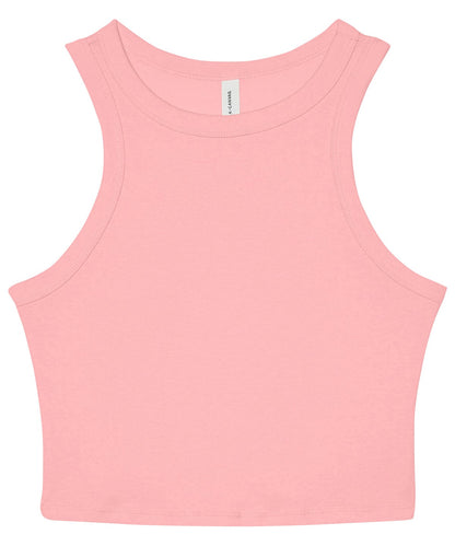 Débardeur femme côtelé Rose pâle