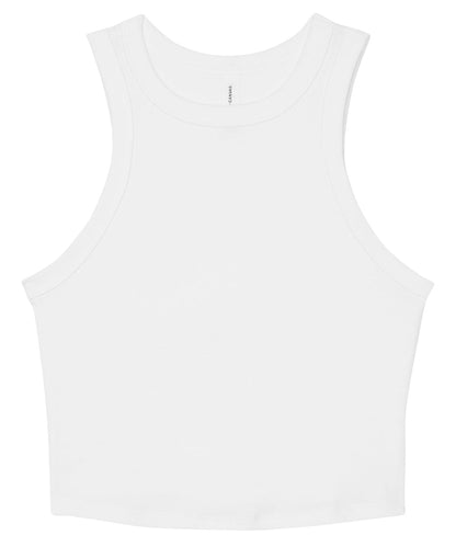 Débardeur femme côtelé Blanc