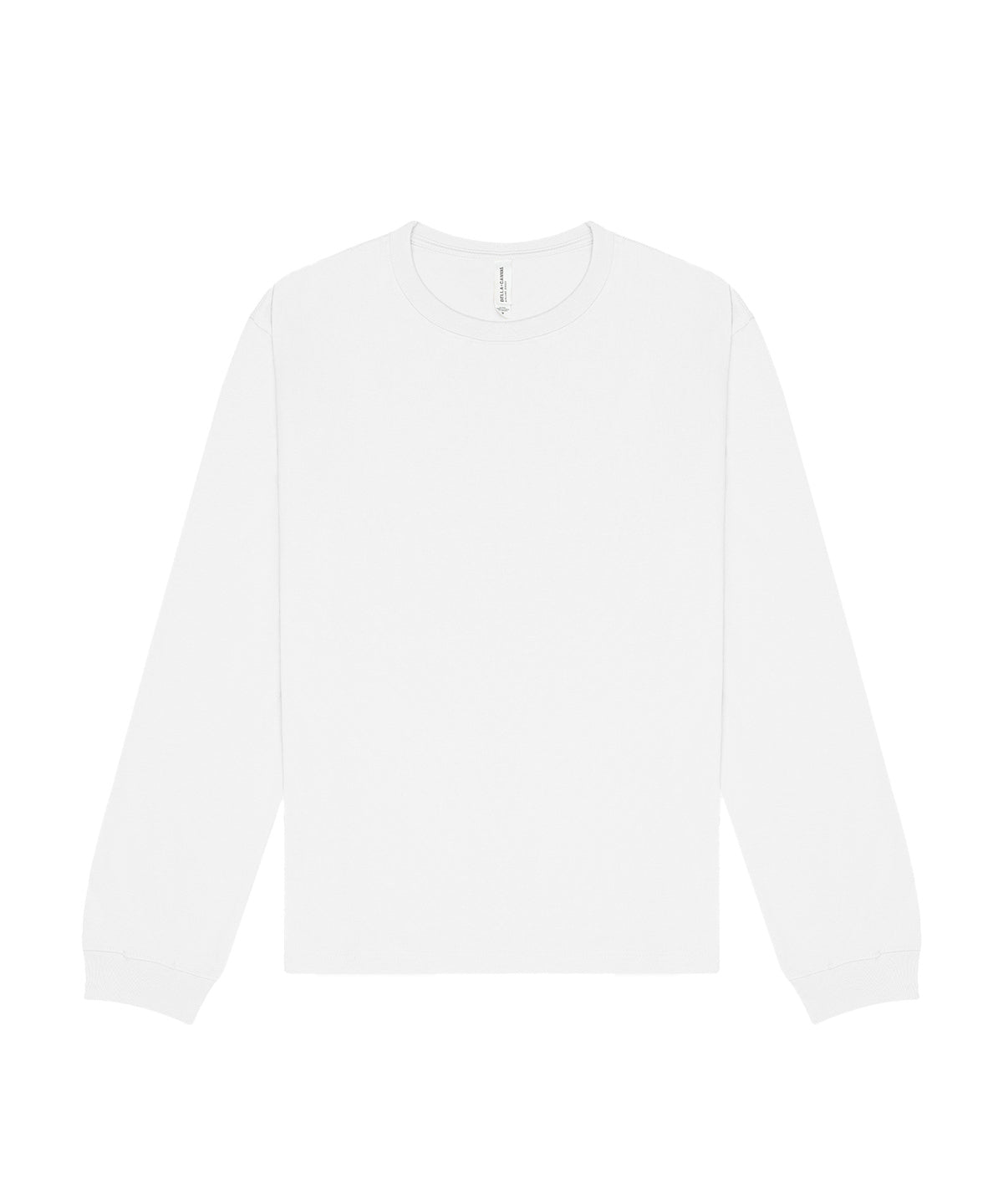 T-shirt manches longues épais personnalisé – Blanc – vue de face