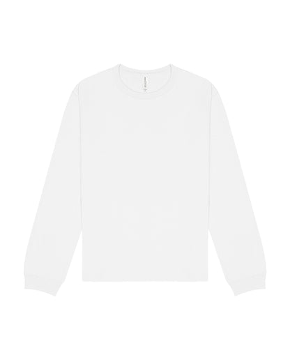 T-shirt manches longues épais personnalisé – Blanc – vue de face